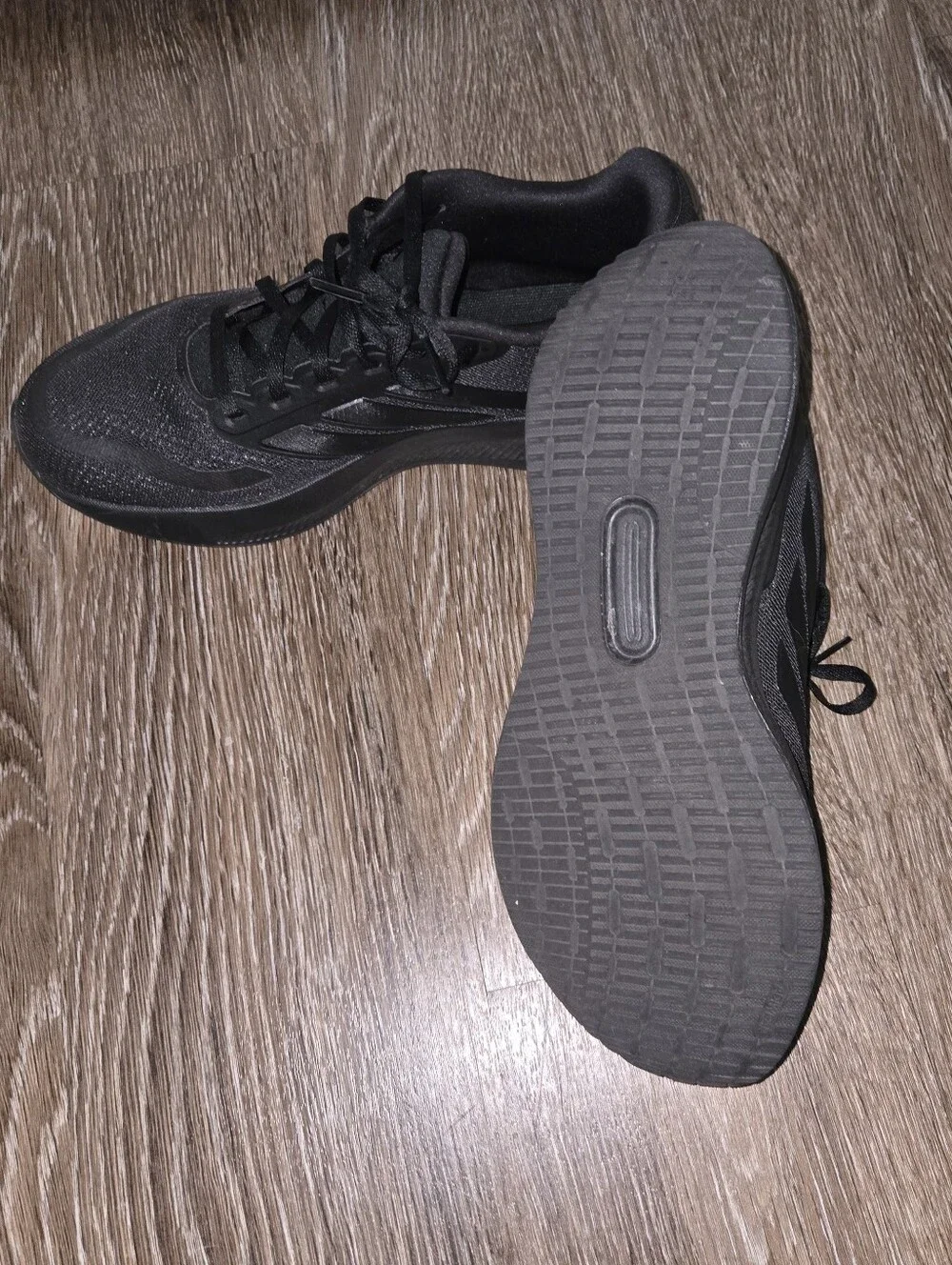Adidas Black Ortholite Size 9 Workout Shoes Running Sneakers